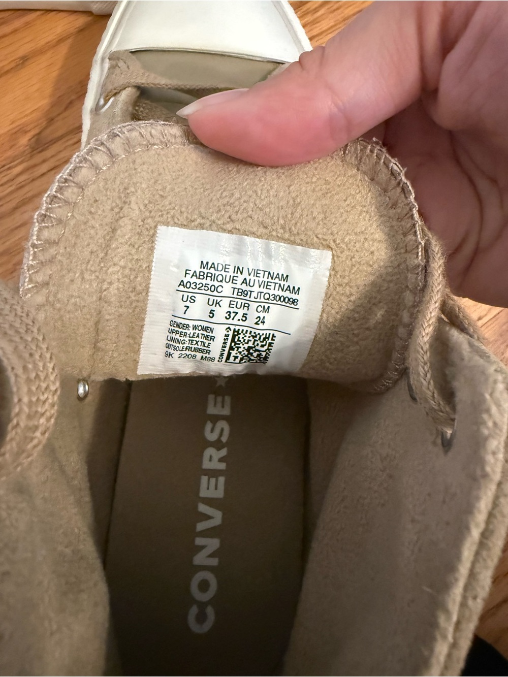 Tan Platform Suede Converse - Picture 5 of 5